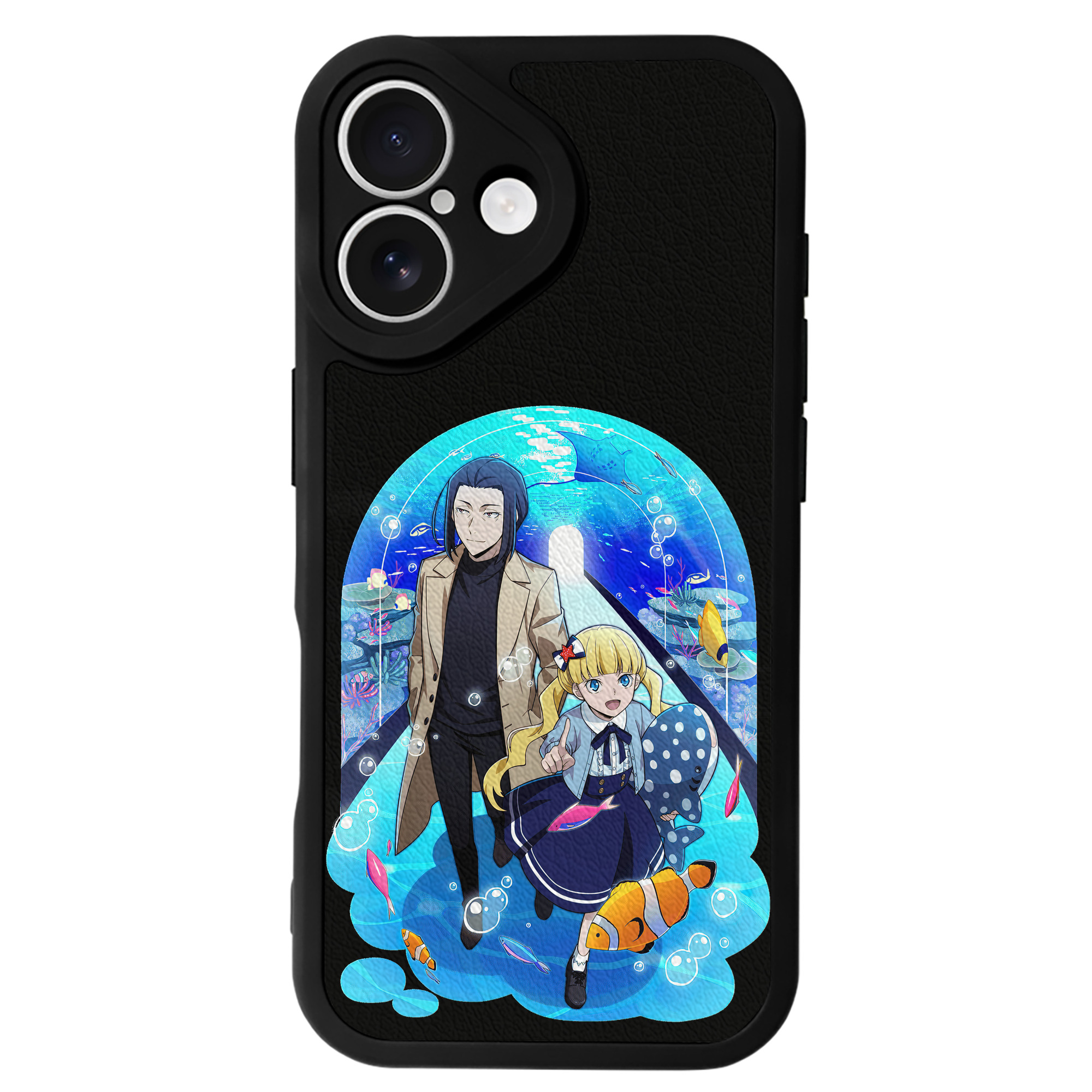 （画像用） 文豪ストレイドッグス Bungo Stray Dogs 【iPhone 16シリーズ対応】シリコンスマホケース（レザー調） 材質：シリコン